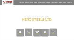 Desktop Screenshot of herosteels.com