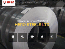 Tablet Screenshot of herosteels.com